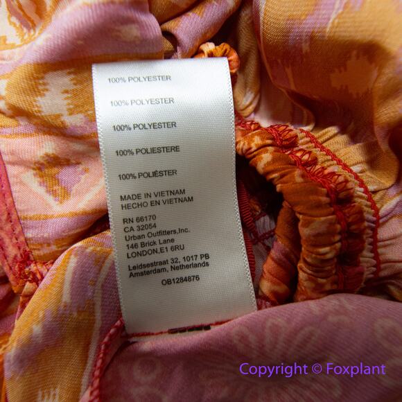 New! Free People Tied to You Print Surplice Tank in Lemonade Combo, size XL - Picture 12 of 16